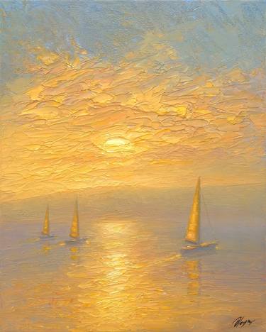 Original Impressionism Seascape Paintings by Dmitry Oleyn