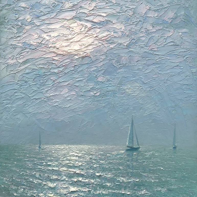 Original Impressionism Seascape Painting by Dmitry Oleyn