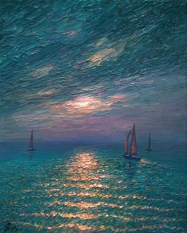 Original Impressionism Seascape Paintings by Dmitry Oleyn