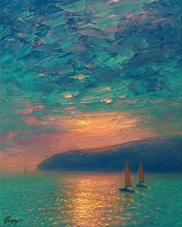 Print of Seascape Paintings by Dmitry Oleyn