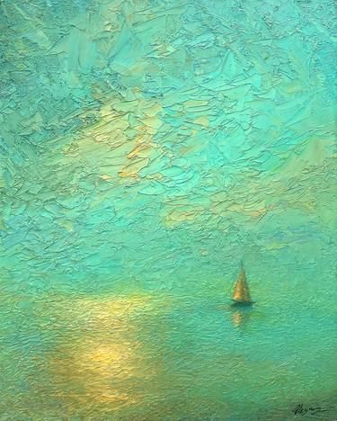 Print of Impressionism Seascape Paintings by Dmitry Oleyn