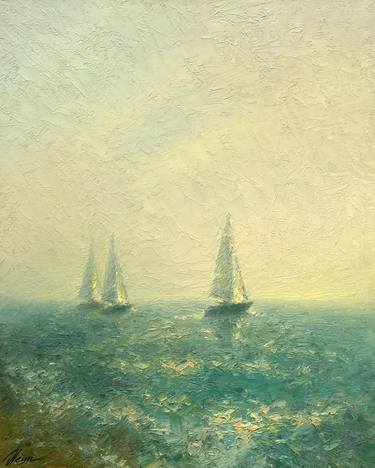 Original Impressionism Seascape Paintings by Dmitry Oleyn