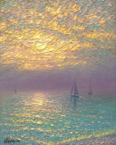 Original Impressionism Seascape Paintings by Dmitry Oleyn