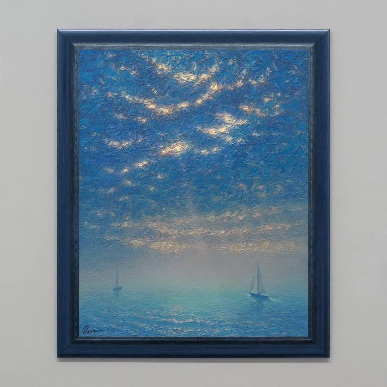 Original Impressionism Seascape Painting by Dmitry Oleyn