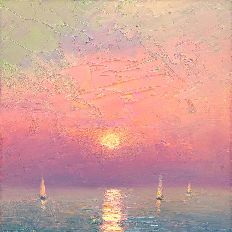 Original Impressionism Seascape Painting by Dmitry Oleyn