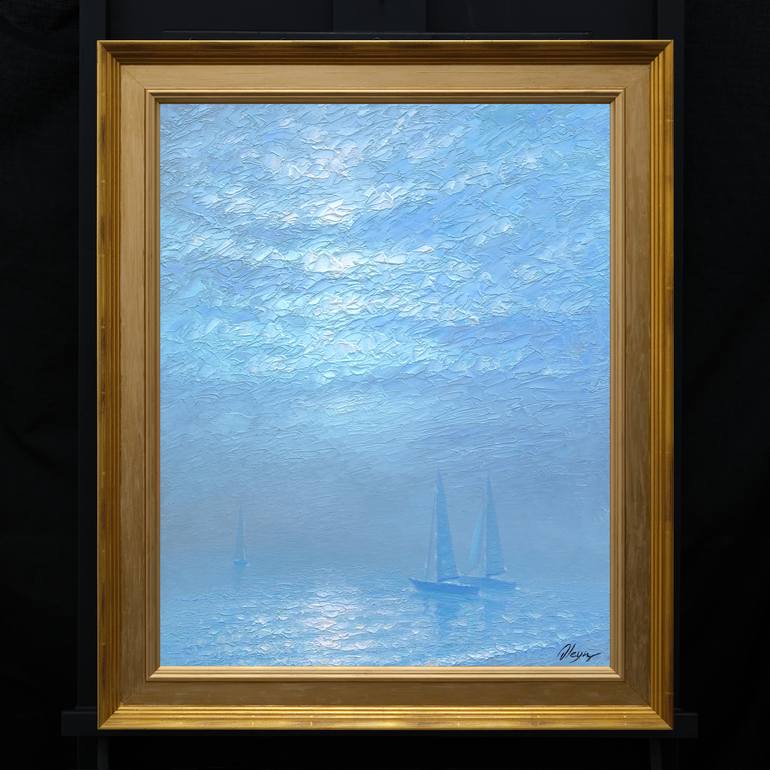 Original Impressionism Seascape Painting by Dmitry Oleyn