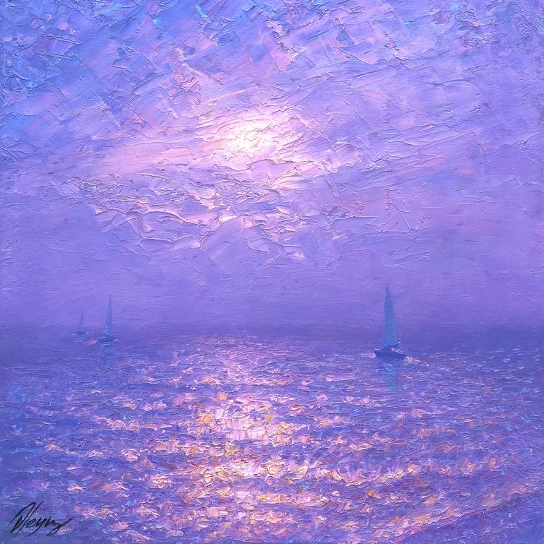 Original Impressionism Seascape Painting by Dmitry Oleyn