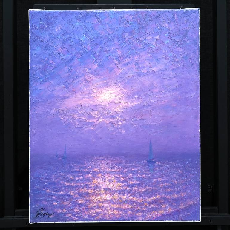 Original Impressionism Seascape Painting by Dmitry Oleyn