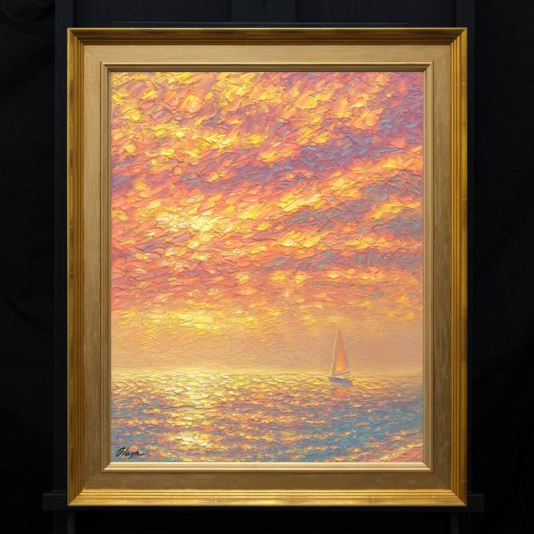Original Impressionism Seascape Painting by Dmitry Oleyn