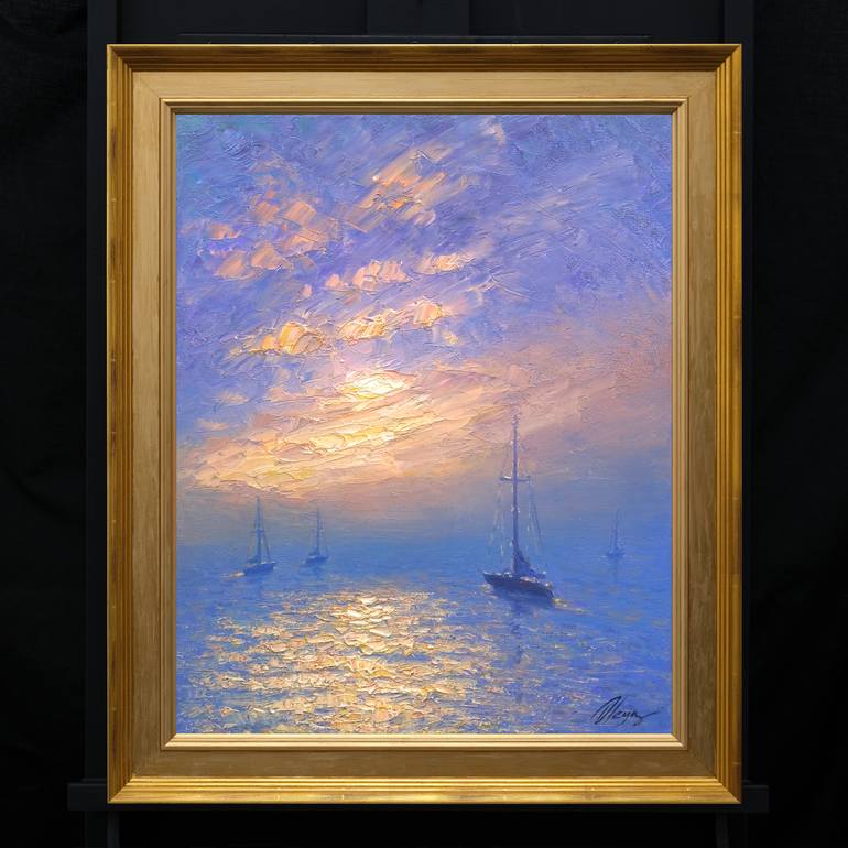 Original Impressionism Seascape Painting by Dmitry Oleyn