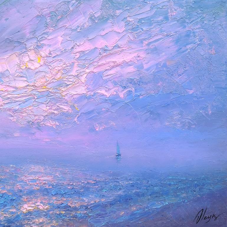 Original Impressionism Seascape Painting by Dmitry Oleyn