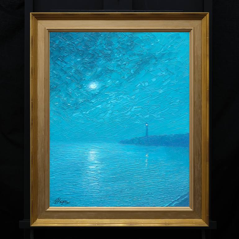 Original Impressionism Seascape Painting by Dmitry Oleyn