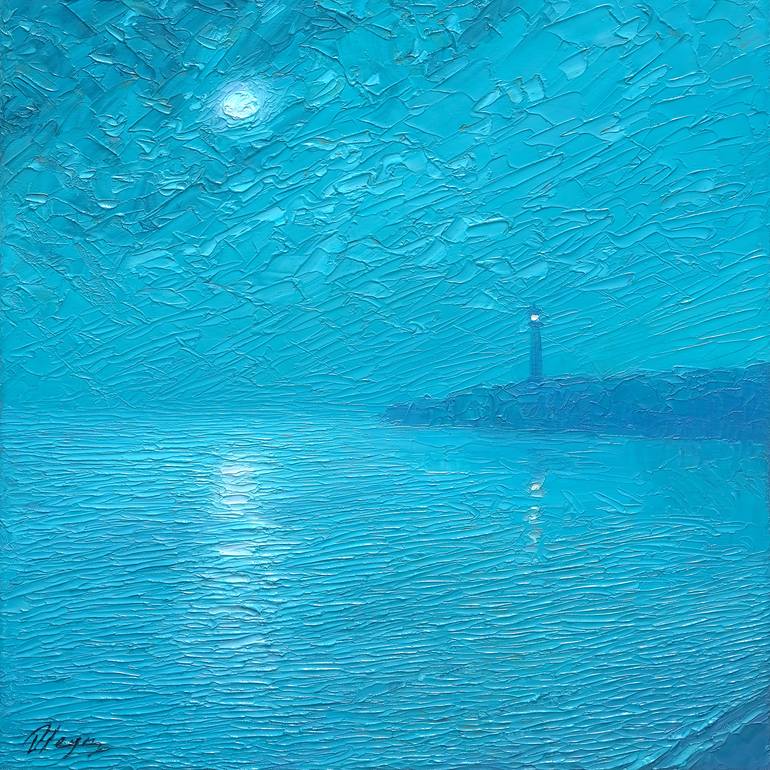 Original Impressionism Seascape Painting by Dmitry Oleyn