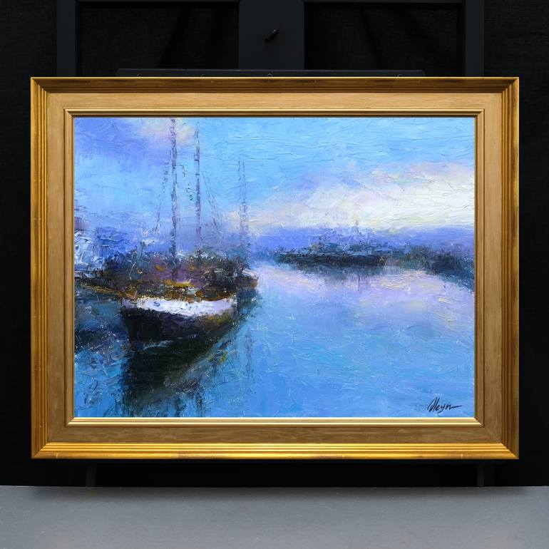 Original Impressionism Seascape Painting by Dmitry Oleyn