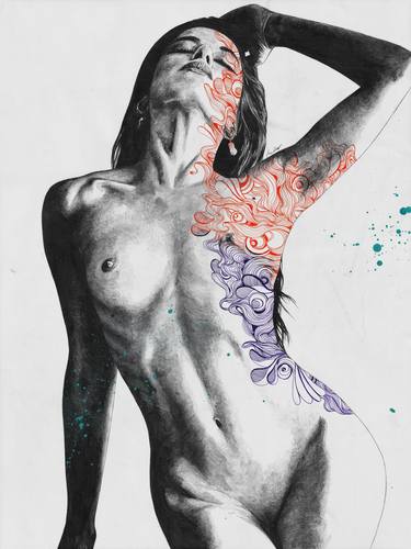 Print of Figurative Erotic Drawings by Marco Paludet