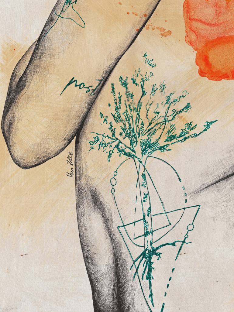 Original Figurative Women Drawing by Marco Paludet