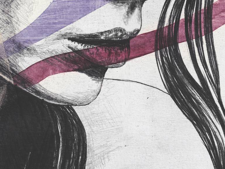 Original Figurative Women Drawing by Marco Paludet