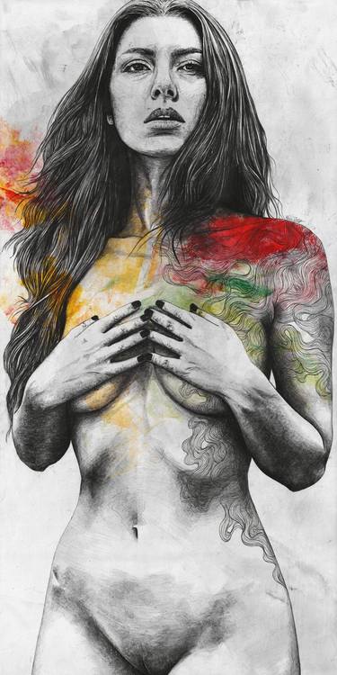 Print of Figurative Erotic Drawings by Marco Paludet