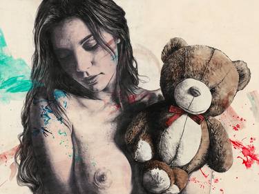 Original Figurative Erotic Drawings by Marco Paludet