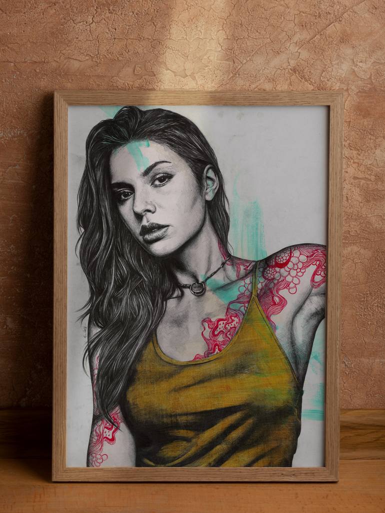 Original Figurative Women Drawing by Marco Paludet