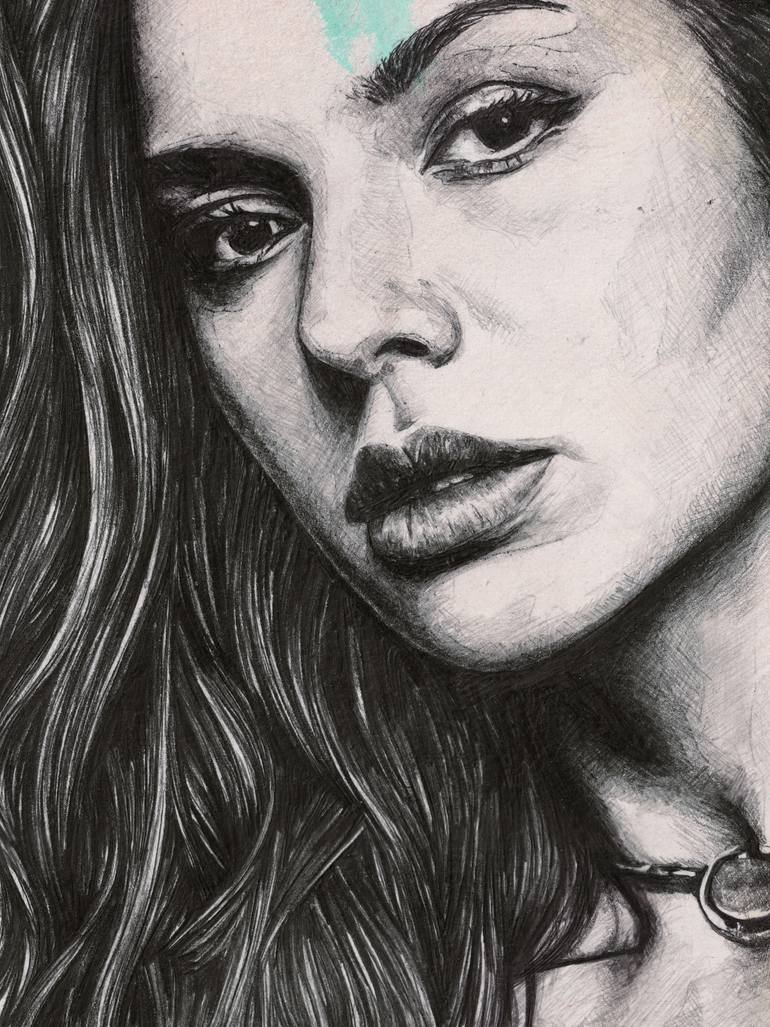 Original Figurative Women Drawing by Marco Paludet