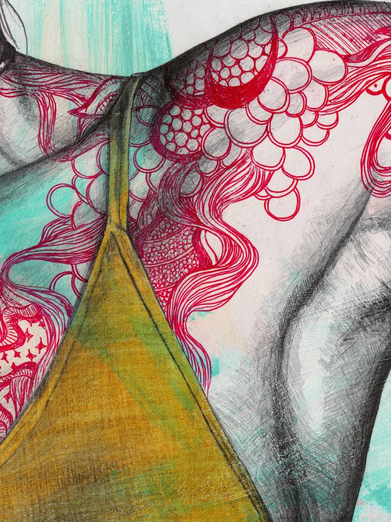 Original Figurative Women Drawing by Marco Paludet