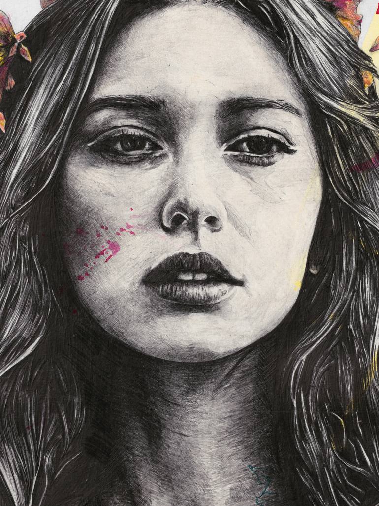 Original Figurative Women Drawing by Marco Paludet