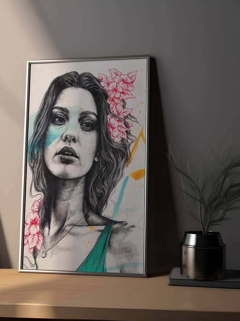 Original Figurative Women Drawing by Marco Paludet