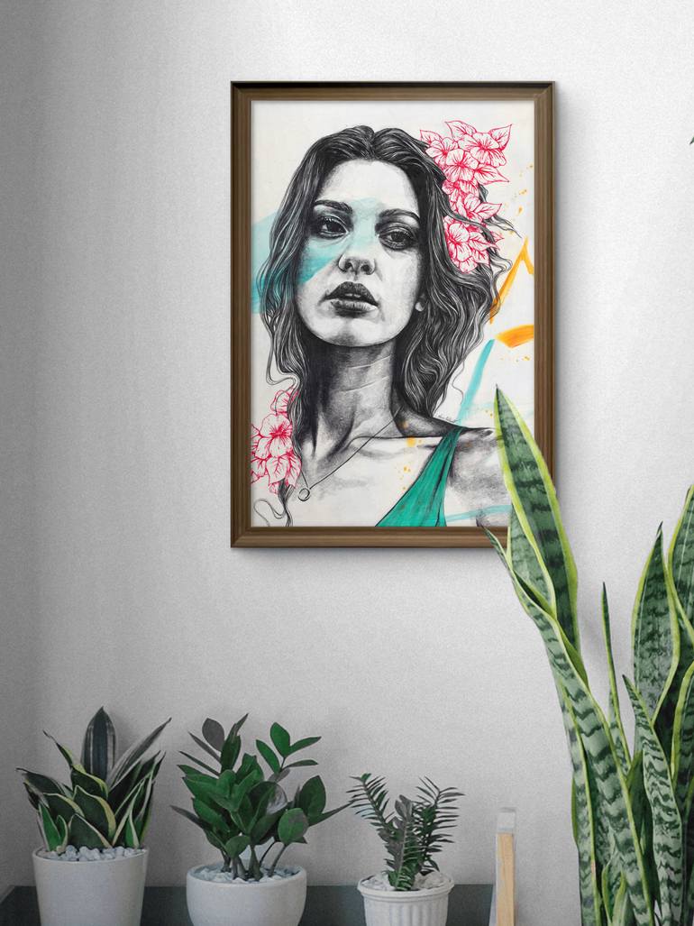 Original Figurative Women Drawing by Marco Paludet