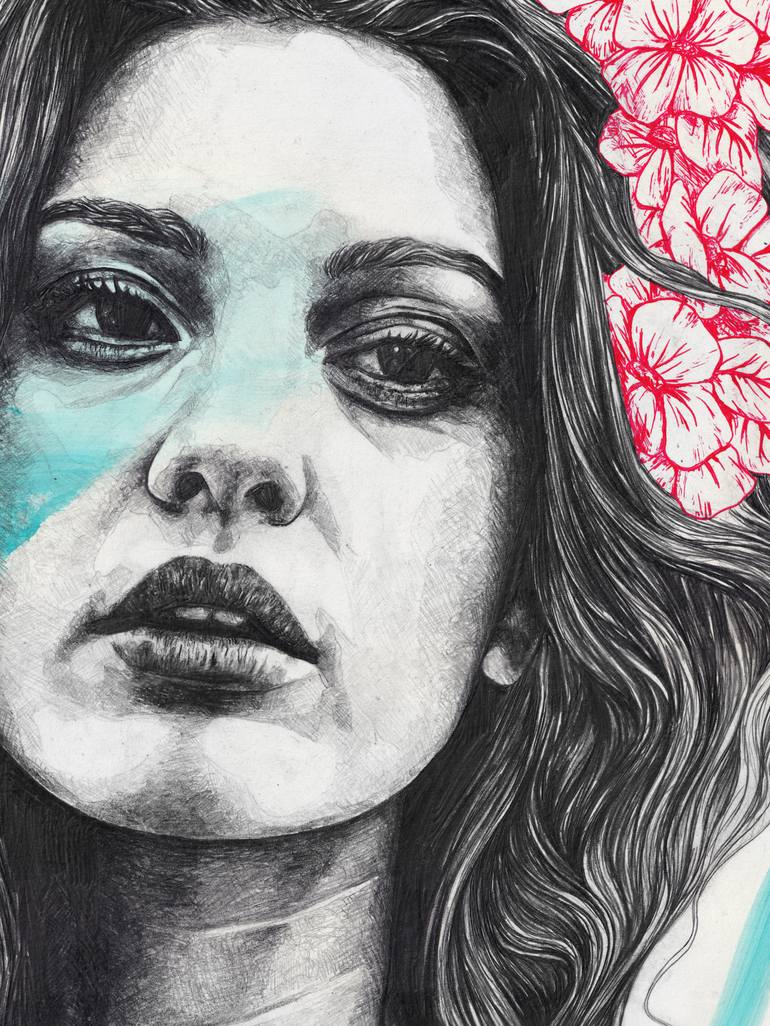 Original Figurative Women Drawing by Marco Paludet
