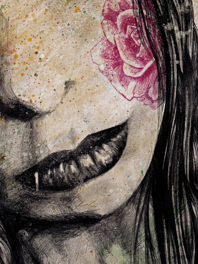 Original Figurative Women Drawing by Marco Paludet