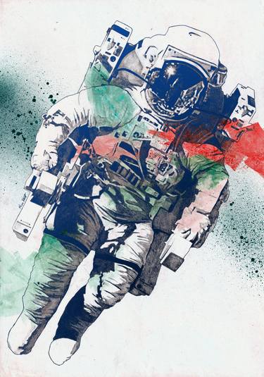 Print of Fine Art Outer Space Drawings by Marco Paludet