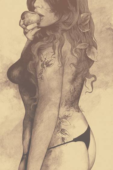 Print of Figurative Nude Drawings by Marco Paludet