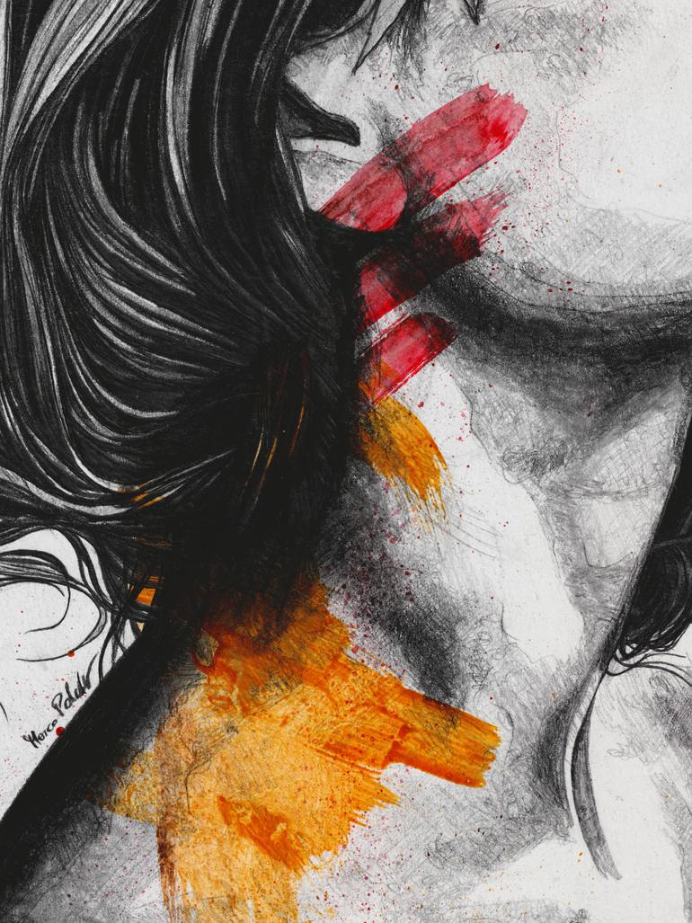 Original Figurative Women Drawing by Marco Paludet