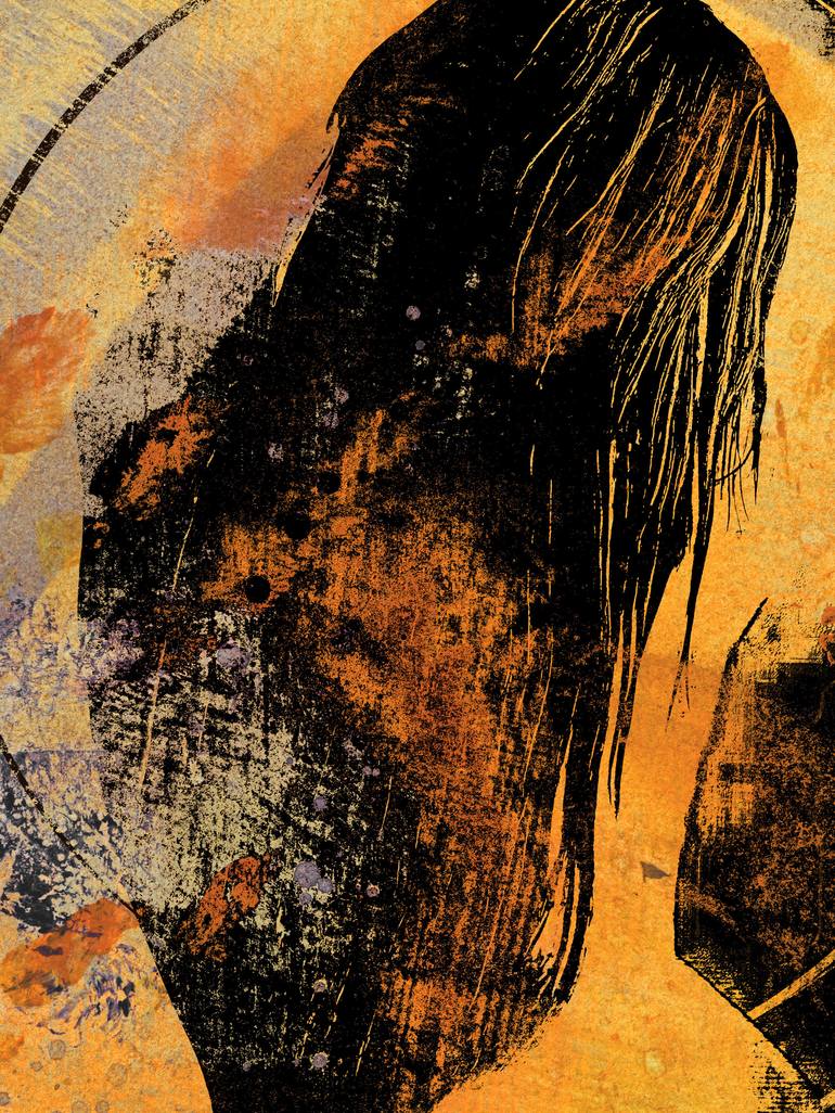 Original Street Art Nude Mixed Media by Marco Paludet