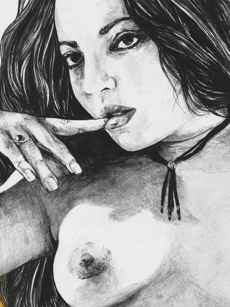 Original Figurative Body Drawing by Marco Paludet