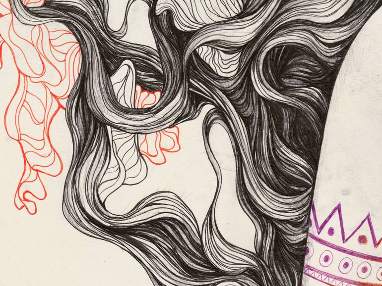 Original Figurative Nude Drawing by Marco Paludet