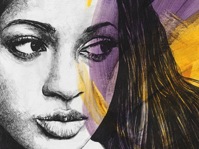 Original Figurative Women Drawing by Marco Paludet
