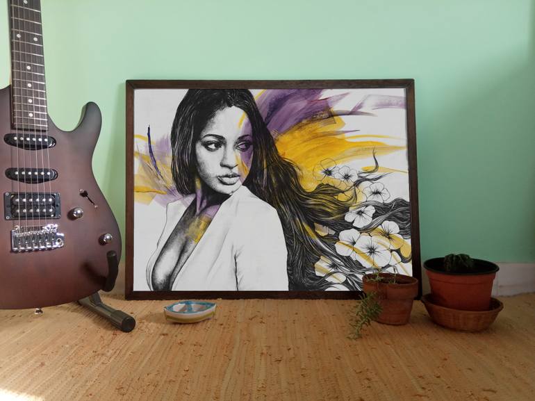 Original Figurative Women Drawing by Marco Paludet