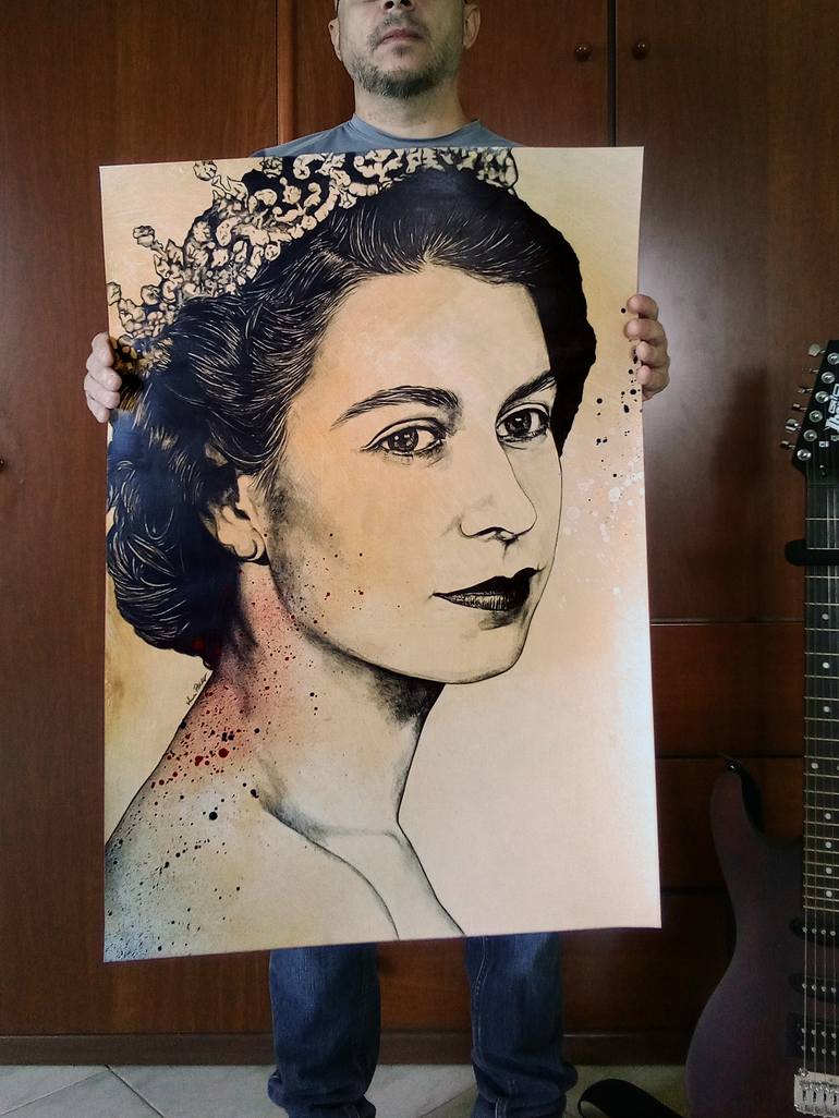 Original Figurative People Drawing by Marco Paludet