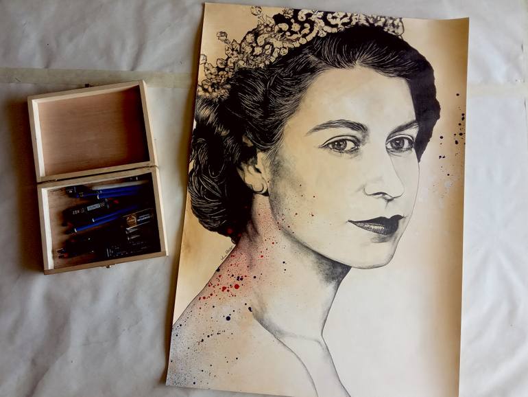 Original Figurative People Drawing by Marco Paludet