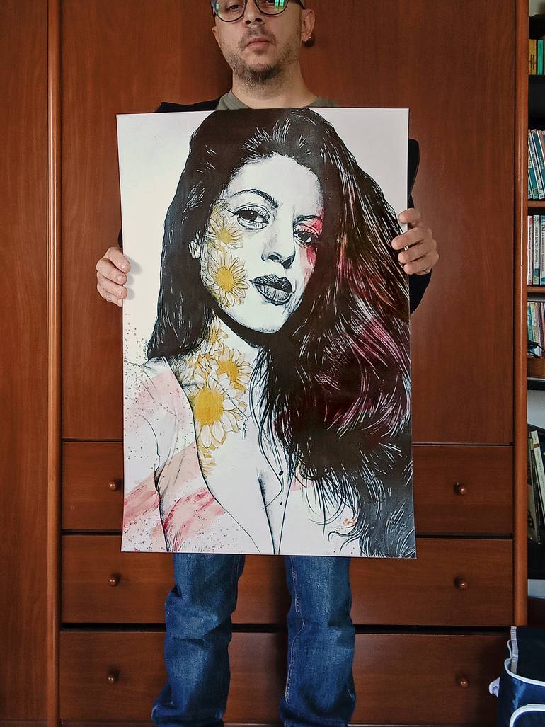 Original Figurative Women Drawing by Marco Paludet