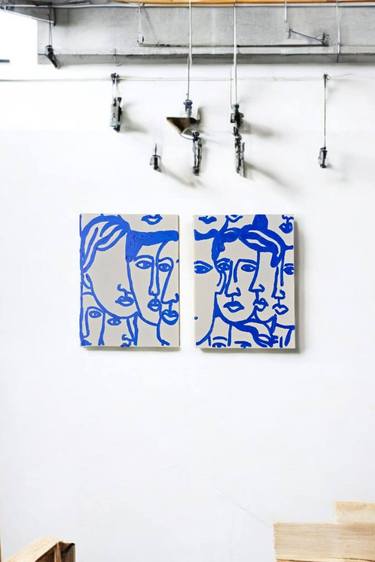 Original Contemporary People Painting by Rebecca Wing Sze Lam