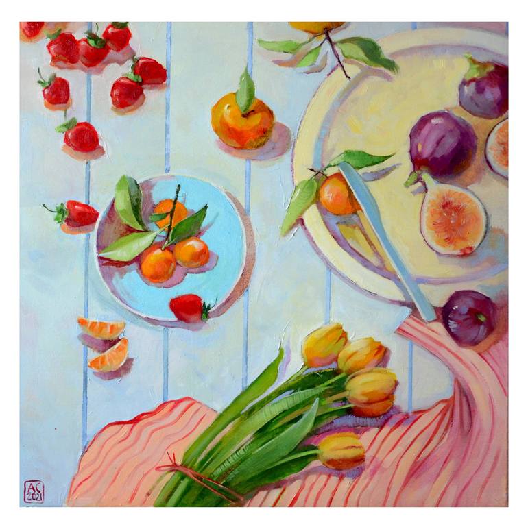 Original Fine Art Still Life Painting by Alexandra Sergeeva