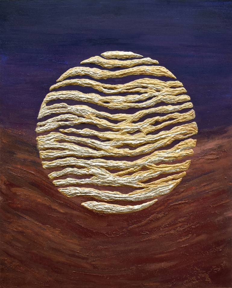 Sahara's moon Painting by Juliya Jc | Saatchi Art