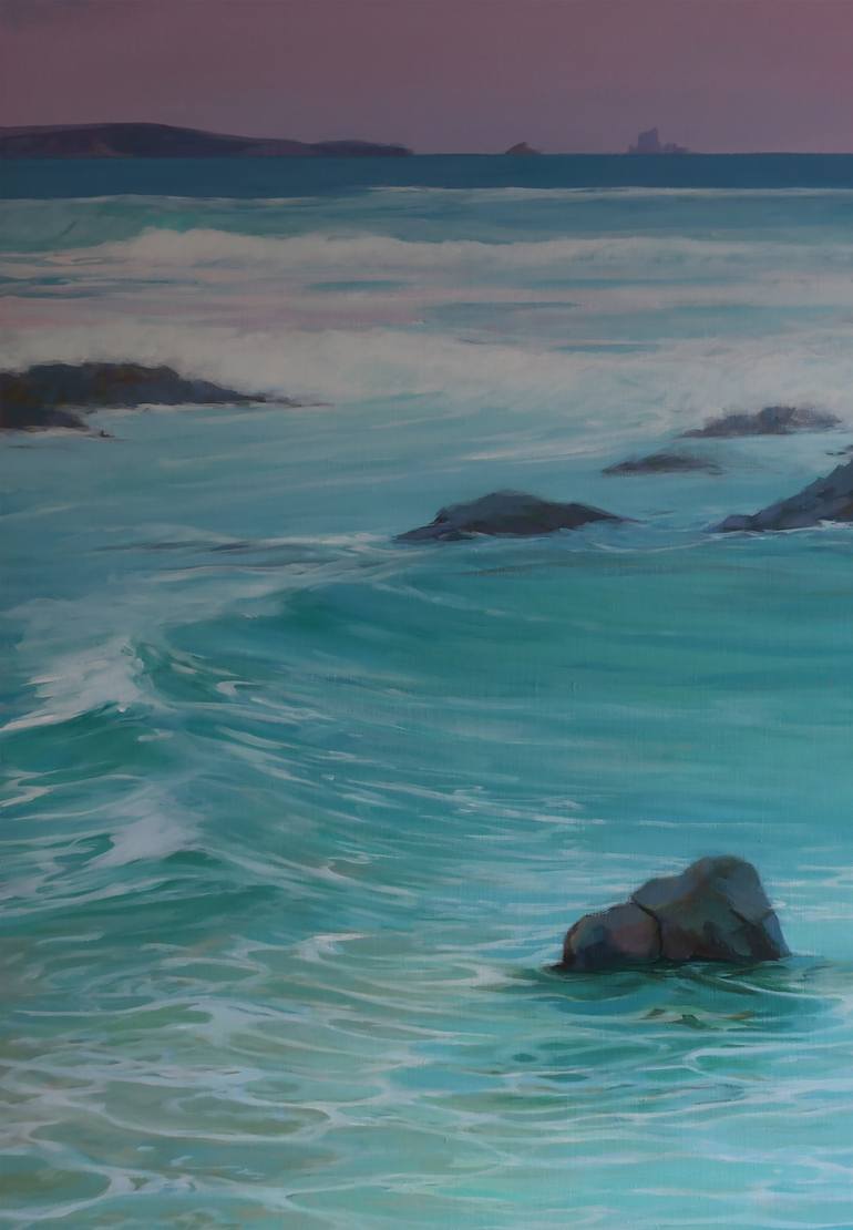 Original Figurative Seascape Painting by Karen Kruse