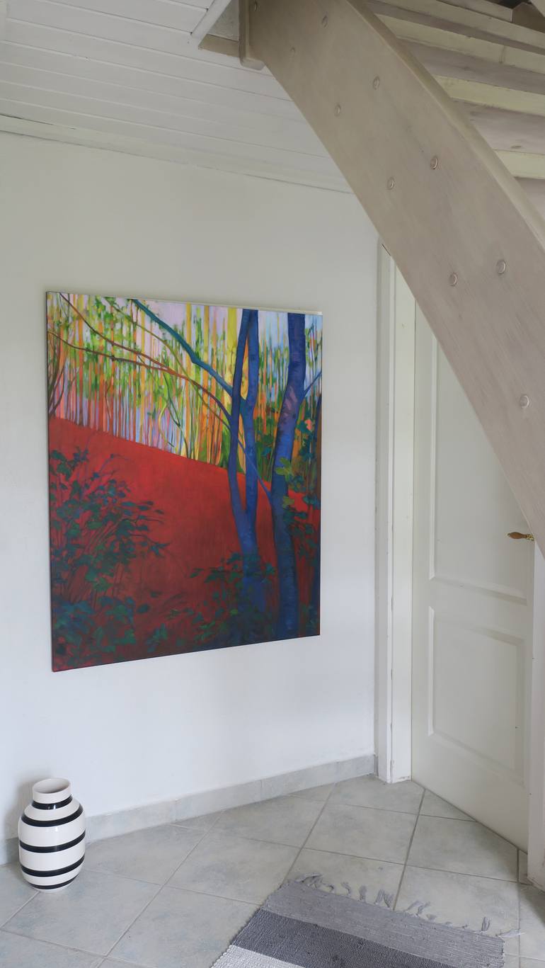 Original Expressionism Tree Painting by Karen Kruse