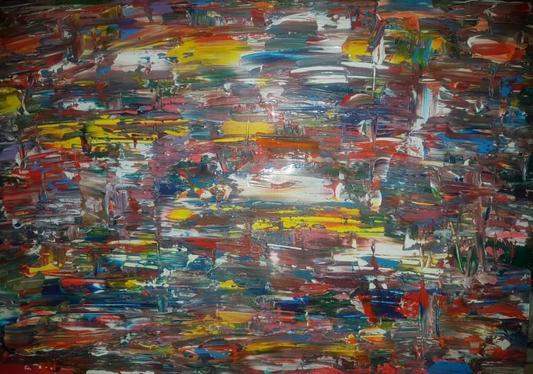 Original Abstract Painting by Naitini St Louis