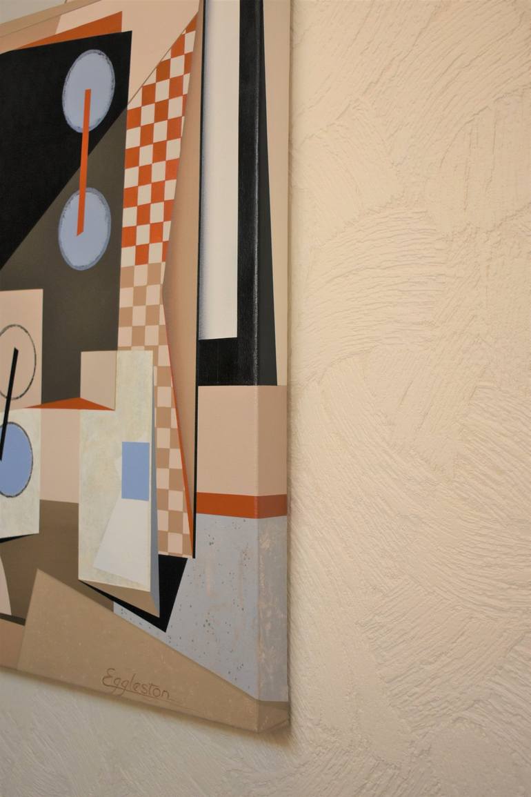 Original Geometric Abstract Painting by Cheryl Eggleston