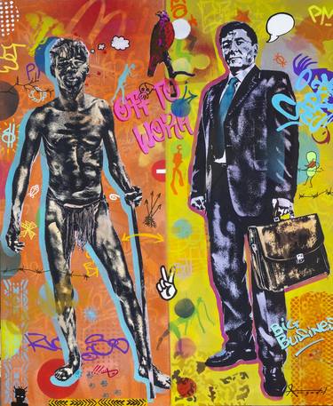 Print of Contemporary Graffiti Mixed Media by Ann Gadd